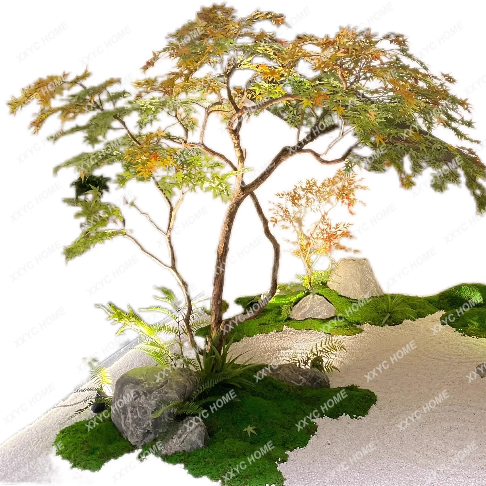 

High-End Simulation Common Nandina Maple Window Landscaping Plant Indoor Bionic Green Plant Decorative Tree