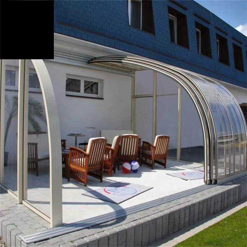 Sun Shades Retractable Roof Outdoor Retractable Roof Greenhouses Glass Sunroom for Solarium Free Standing Sunroom