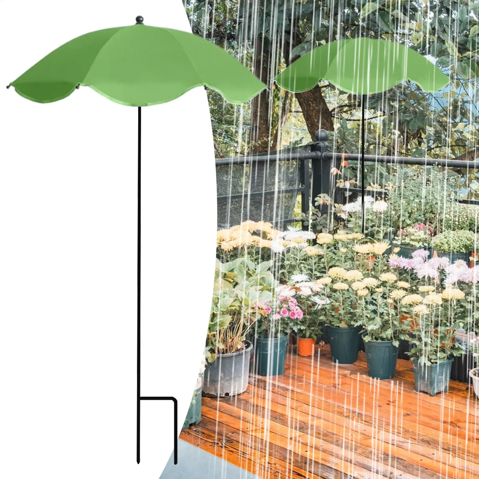Summer Outdoor Plants Umbrella Height Adjustable Sun Protection Cloth Garden Sunscreen For Potted Plants Vegetables Flowers
