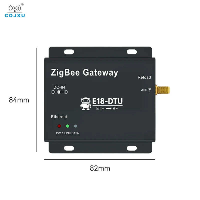 Zigbee Gateway Wireless Transmission COJXU E18-DTU(Z27-ETH) Self-Networking TCP/UDP/HTTP/MQTT Mode 27dBm Ethernet Gateway