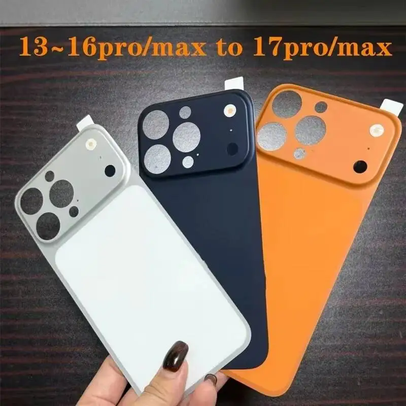 

For 16 15 14 13 Convert To Iphone 17 Pro Max Soft Back Sticker Rear Screen Film Lens Protector Cover