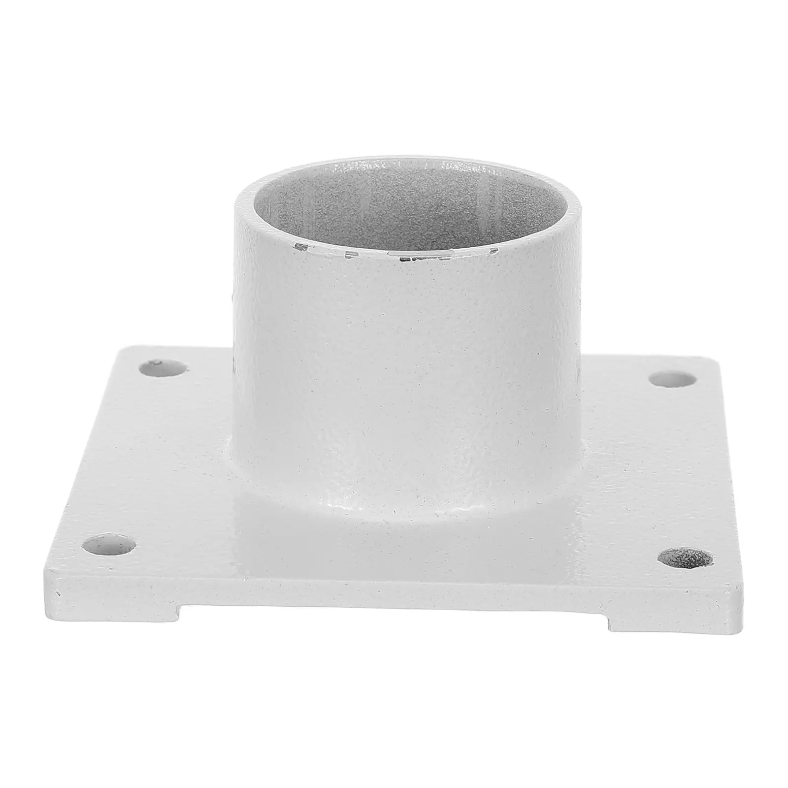 Square Dryer Outlet Flange Metal Base Connector 3.35x3.35x1.77in Industrial Discharge Replacement Adapter for Material