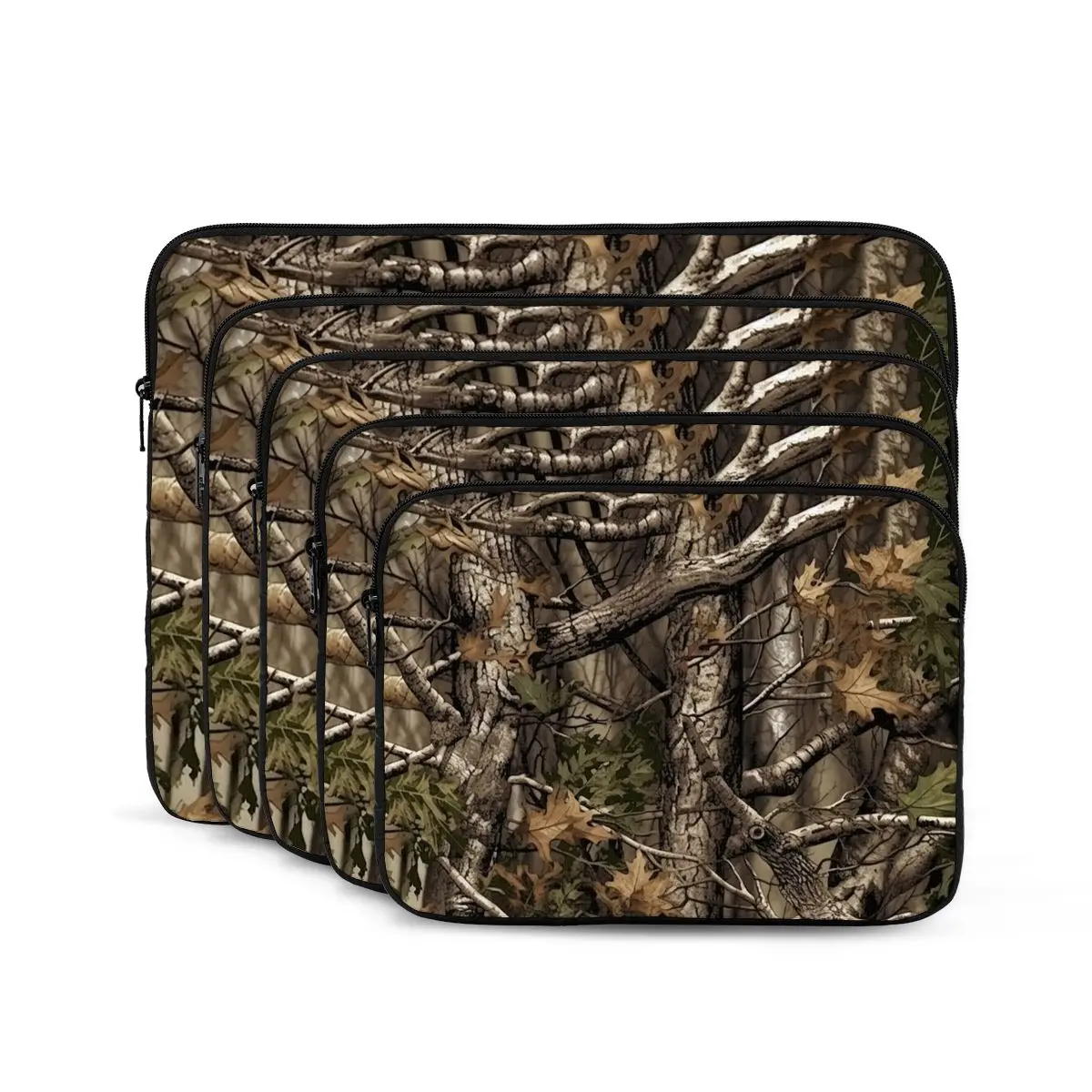 Real Tree Forest Camo Camouflage Pattern Notebook Laptop Bag Case Pouch Notebook Sleeve Cover Bag Tablet Shockproof Case Bag