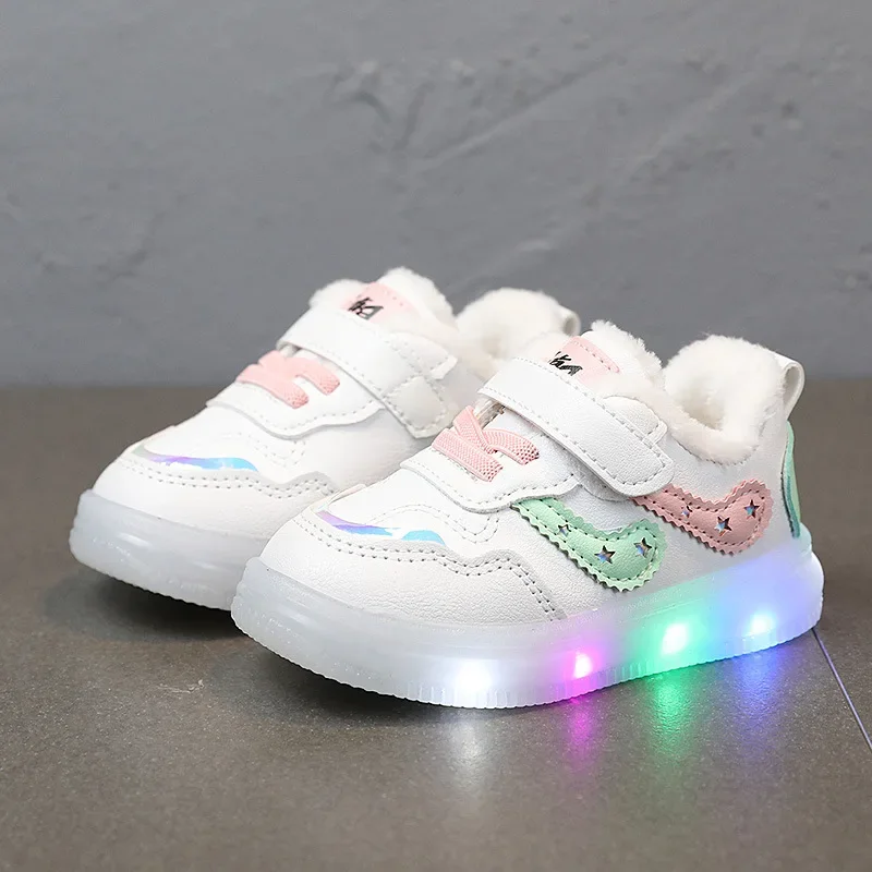 Child Shoe Boys Girl Led Light Sneakers Glowing Shoe for Kids Soft Soled Breathable Casual shoes Infant Toddler Baby Shoes Tenis