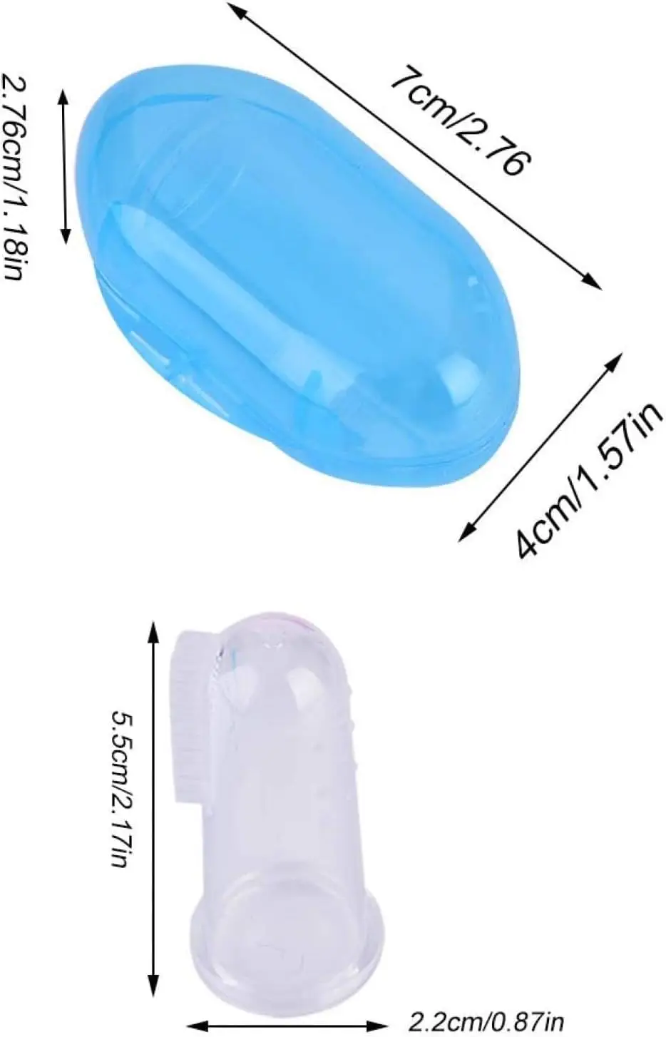 Baby Finger Toothbrush With Box Children Teeth Clear Massage Soft Silicone Infant Newborn Rubber Cleaning Brush Set