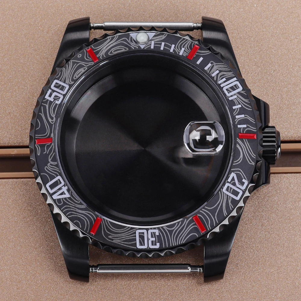 

NH35 40mm High Quality Watch Case Sapphire For SUB Yacht Seiko NH35 NH36 NH38 NH34 Miyota 8215 ETA 2824 Movement 20ATM 120 Click