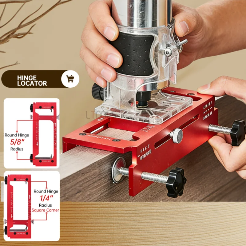 

Многофункциональный зажим для деревообработки 2-в-1 из алюминиевого сплава с плоской головкой, регулируемый, для установки дверных петель
