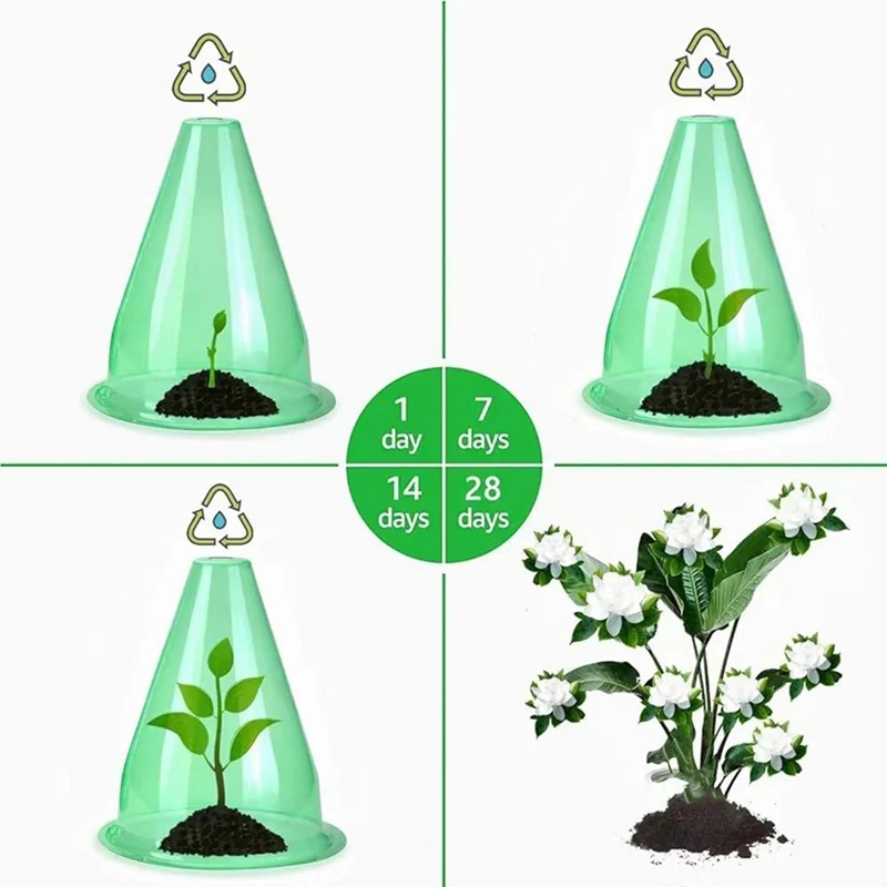 Cloches de jardim para ótimo crescimento e proteção vegetal, Adequado para várias capas de plantas, Proteja as plantas, 12pcs por conjunto