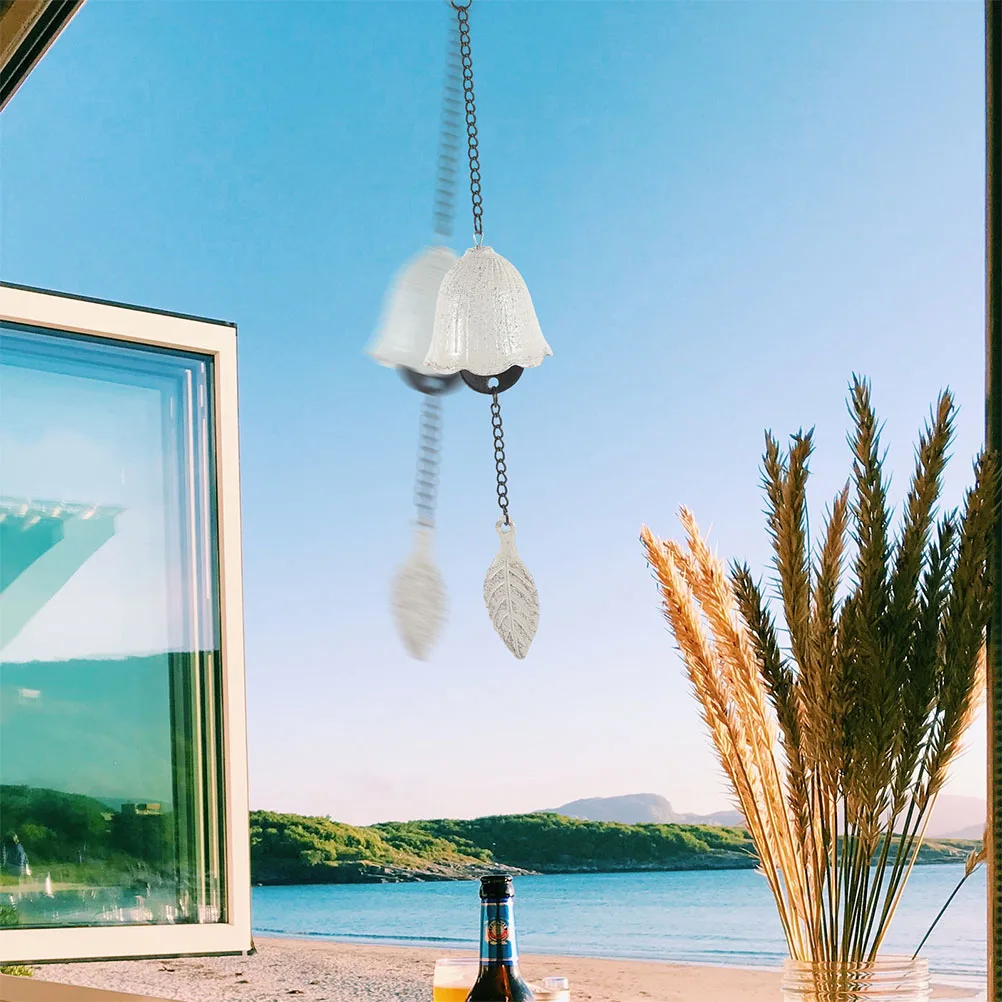 

2pcs Vintage Wind Chime Retro Metal Hanging Home Door Iron Bell Chimes Ornament Garden Balcony Tranquility Symbol