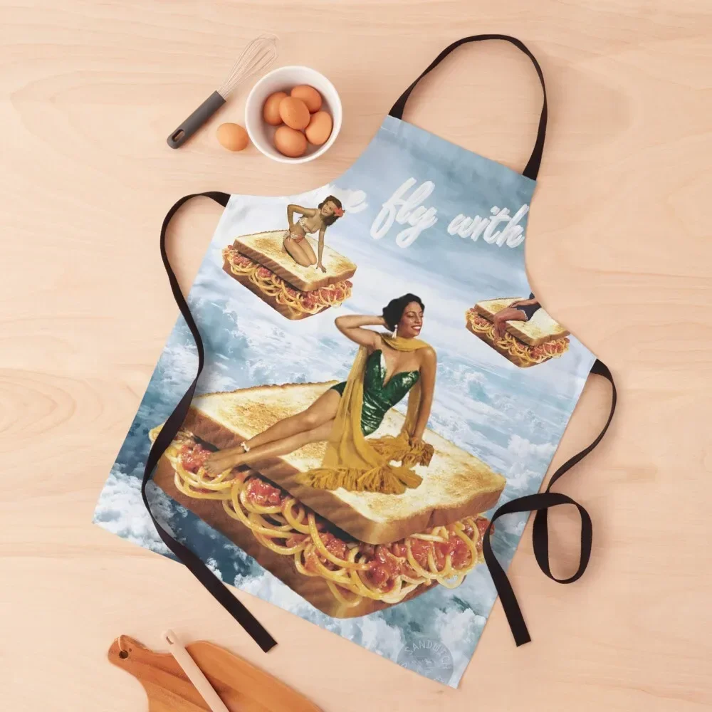 Sandwich Airlines /// Come fly with us! Apron with personal logo Restaurant professional hairdresser Apron