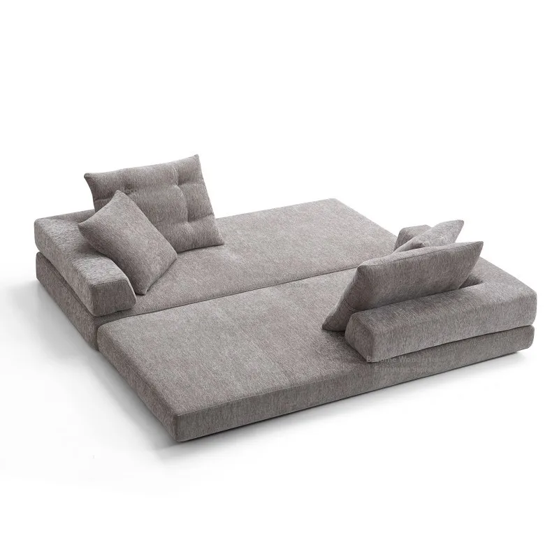 

Minimalist Modern Nordic Multi-Functional Foldable Sofa Bed High Resilience Sponge Living Room Sofa Includes Comfort Pillows