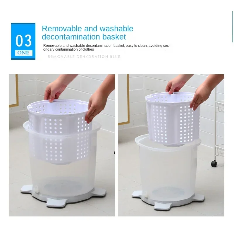 Manual washing machine does not need electricity. Portable outdoor socks and underwear washing