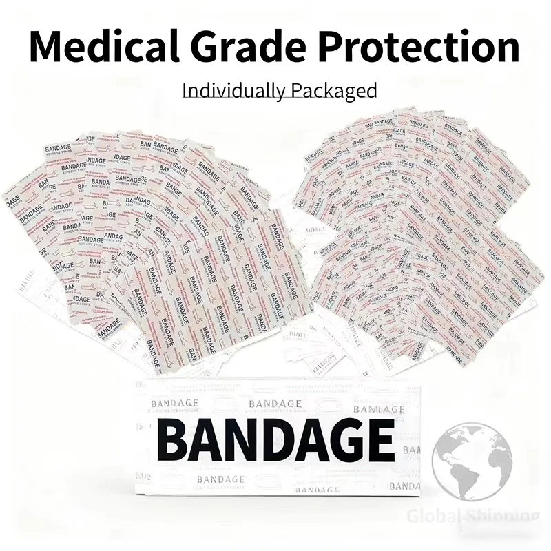 50-500 قطعة الفرقة الإيدز مقاوم للماء تنفس وسادة لاصق الجص الجرح التوازن ملصق الفرقة ضمادة إسعافات أولية الشاش الطبي #1