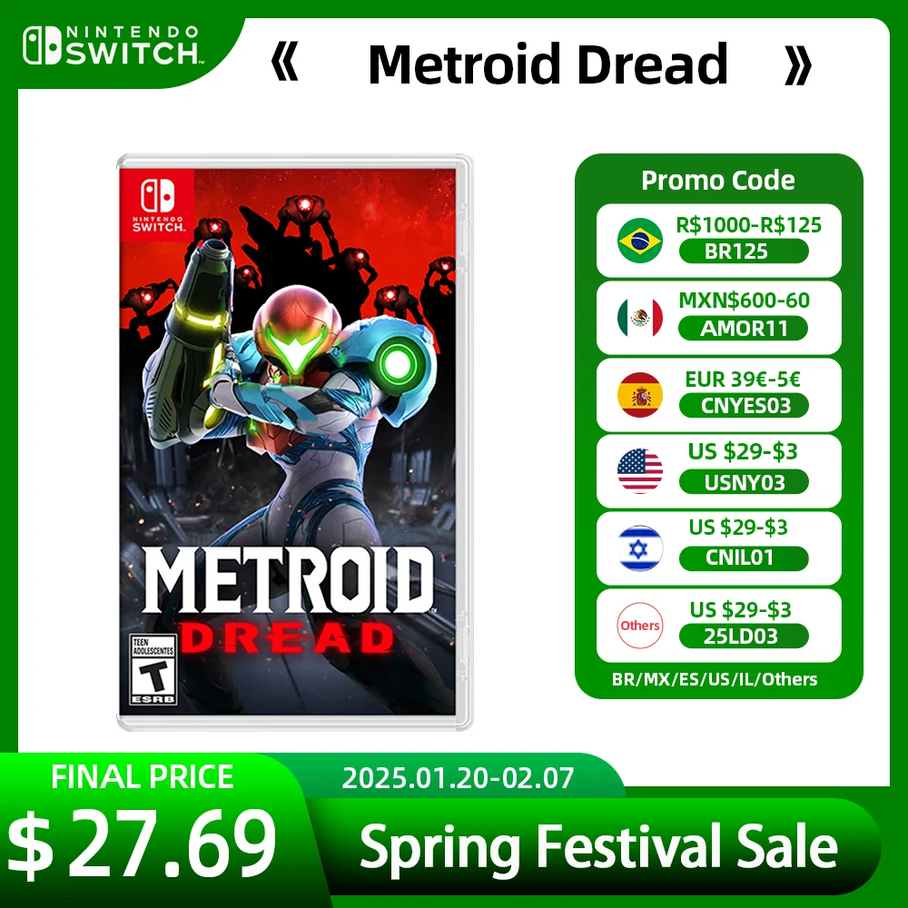 Metroid Dread Nintendo Switch Game Deals 100% Official Original Physical Game Card Action Adventure Genre for Switch OLED Lite