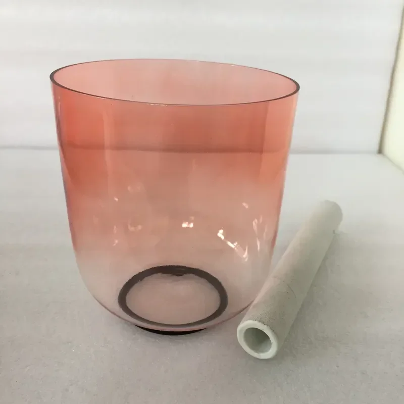 STAR LIN KUP 8 Inch Quartz Crystal Singing Bowl D# Note 3rd Octave for Sound Healing Music Therapy Chakra Balancing