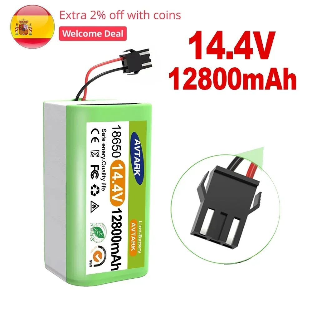 

Battery for Conga Excellence 14.4V 12800mAh Li-ion 950 990 1090 1790 1990 Deebot N79S N79 DN622 Eufy Robovac 11S 12 X500