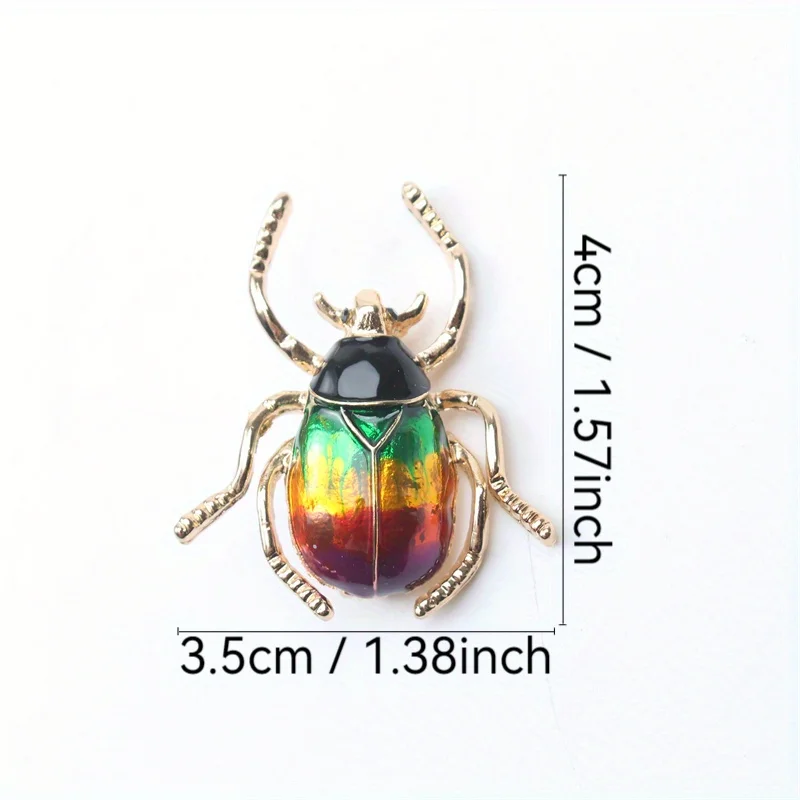 Cute Insect Brooch Creative Seven Star Ladybug Beetle Pin Shirt Coat Coat Cartoon Brooch
