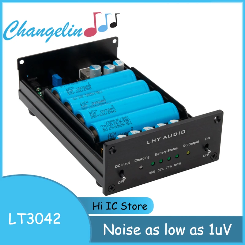 LT3042 catu daya Regulator linier presisi tinggi kebisingan rendah 5V/12V 2A DC daya baterai bertenaga USB untuk dekoder DAC Audio HiFi