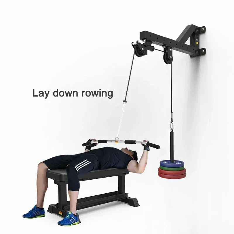Wall High Pull-down Trainer Rotating Pulley Design Exercises Back Muscles Down Press Fitness Equipment High And Low Pull