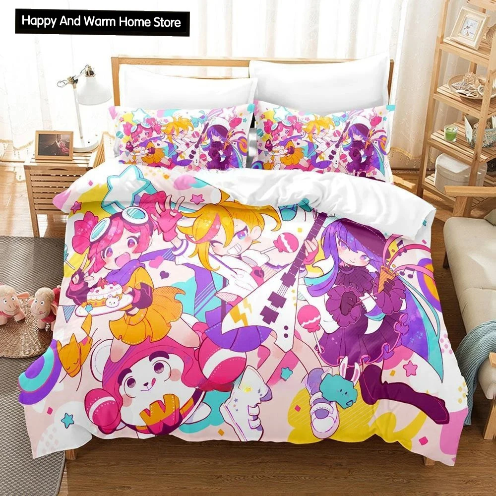 Fashion 3D Print Music Game Muse Dash Bedding Set Single Twin Full Queen King Size Bed Set Adult Boys Bedroom Duvet cover Sets