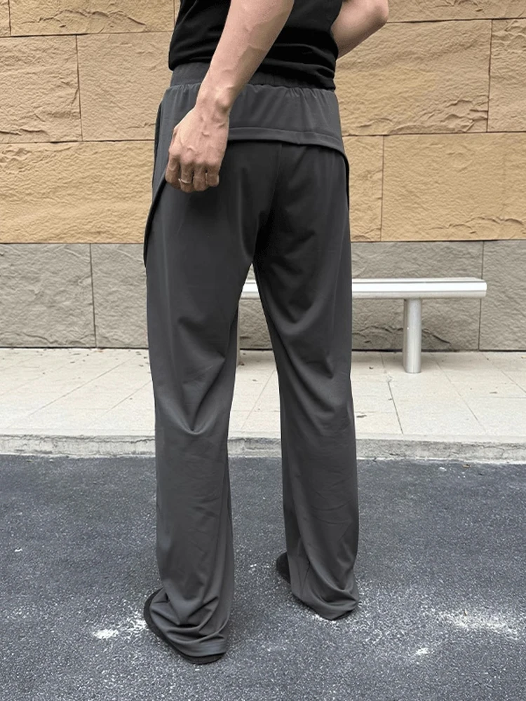 

ZOZOFOREST Men's Ice Silk Casual Sports Pants Loose Fit Straight Leg Summer CleanFit Hanging Ice Skin Sensation Trousers
