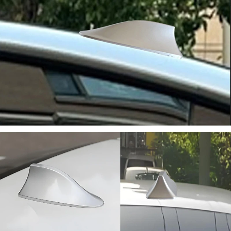 Neue Auto-Dachantenne in Haifischflossen-Form, Carbon-Optik, Universeller AM/FM-Antennenverstärker, Auto-Zubehör – Detail 5