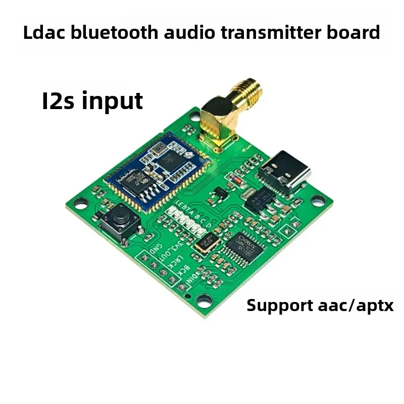 Ldac aac aptx i2s iis digital lossless bluetooth audio transmission module module qcc5181