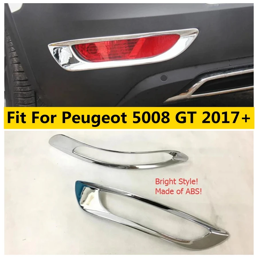 

Rear Fog Light Lamp Decor Frame Cover Trim Fit For Peugeot 5008 GT 2017 - 2022 Car Accessories
