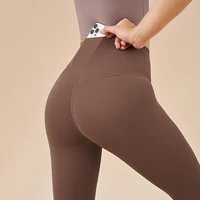 SOISOU Nylon Yoga Capri Pants Leggings Women's Pants Gym Sexy High Waist Tight Breathable Elastic Girl Sports Pants 13 Colors - Image 5