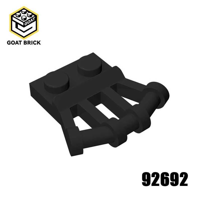 10Pcs MOC Parts 92692 Plate Special 1 x 2 with Angled Handles on Side Compatible Bricks DIY Building Blocks Particle Kid Toy