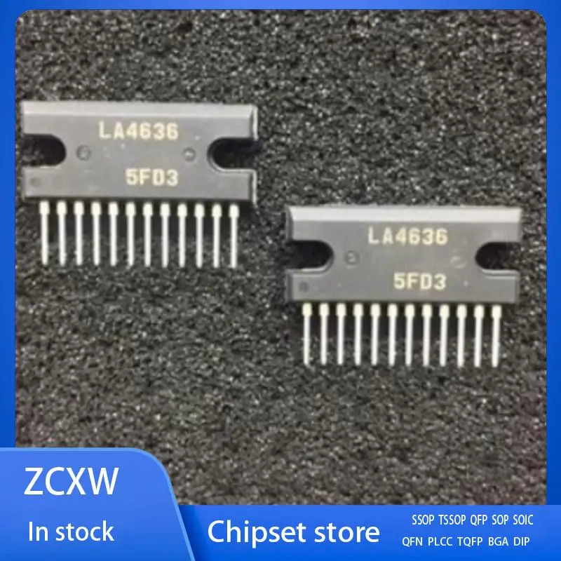 10Pcs/Lot  New   LA4636  LA4636-E  ZIP