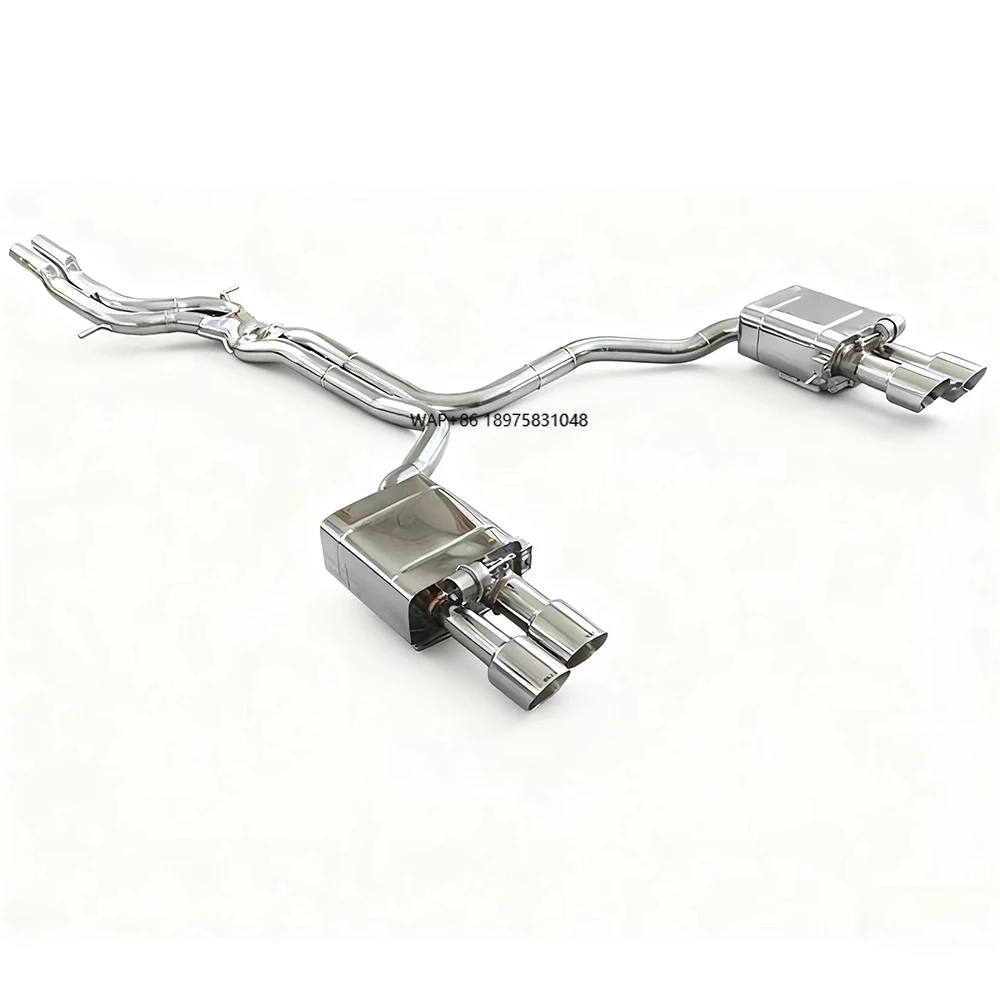 High Performance  A6 A7 C7 3.0T 2013-2017 Catback Exhaust Quad 304 Stainless Steel Performance Exhaust Pipes