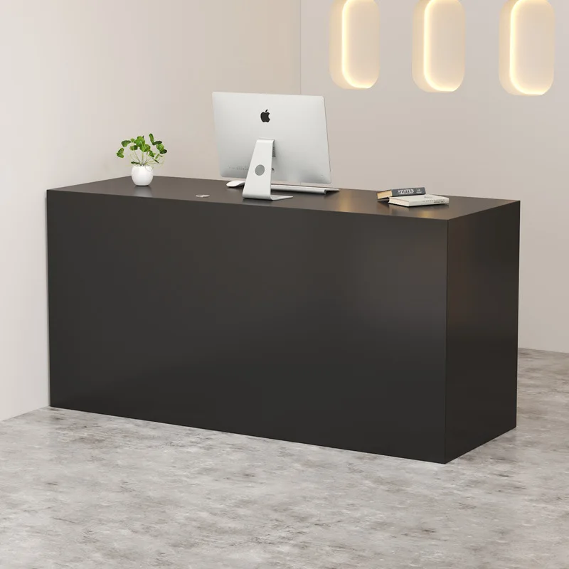 

Минималистичный магазин одежды Касса Бар Салон красоты Краска для выпечки Простой современный магазин женской одежды Черный счетчик приема