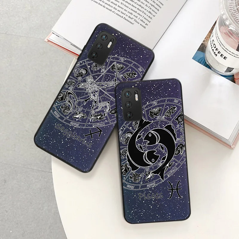 Soft Case for Xiaomi Redmi 10 10c 9a 9t 9 8 Note 11 Pro 5G 11s 11e 10 10s 11t 9s 12 Zodiac Constellations Leo Phone Cases Cover