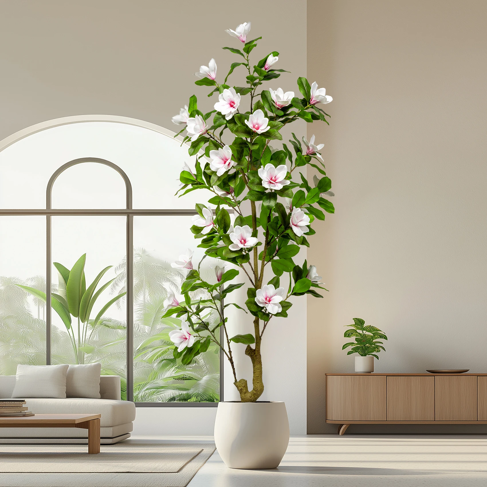 Natural Appearance Artificial Magnolia Orchid Tree Indoor/Outdoor Wedding Birthday Party Landscape Ornament Artificial Plant