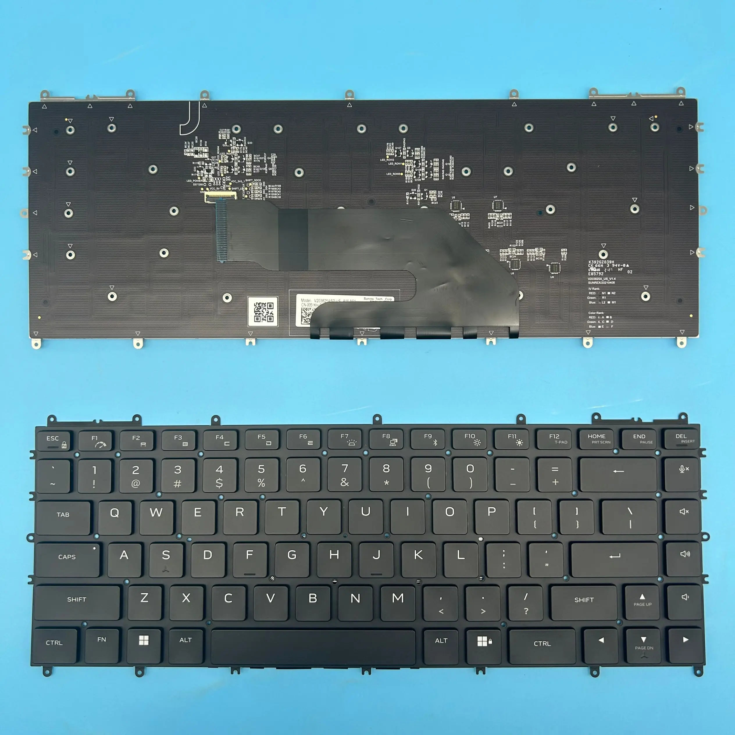 NEW English Keyboard For Dell Alienware X15 R1,X15 R2 0RTN72 V203825AK2-LA Per-Key RGB Backlit