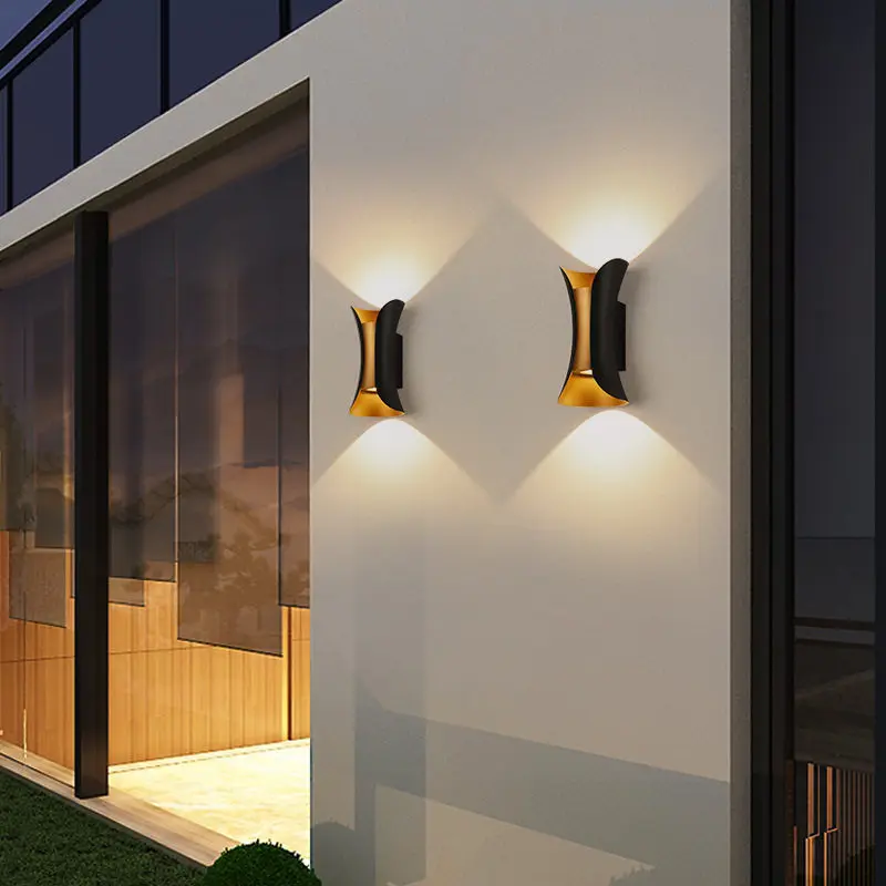 Light luxury outdoor waterproof wall lamp, simple living room, bedroom, hotel wall lamp