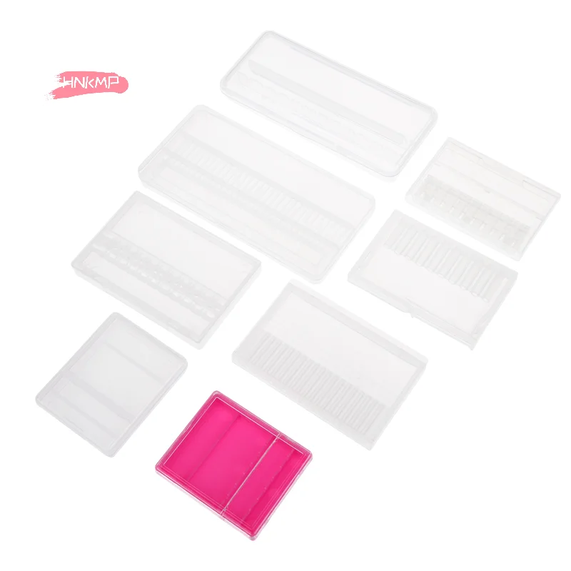 1/5 قطعة صندوق تخزين حامل مثقاب فني للأظافر - لقمة مثقاب ومنظم ملحقات قاطعة المطحنة لأدوات تزيين الأظافر #4