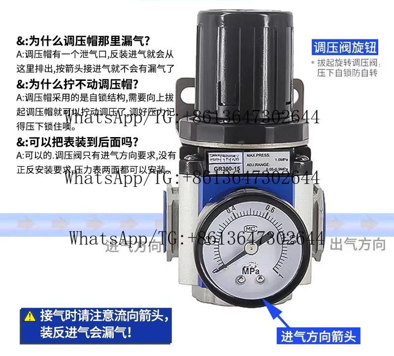

Pressure reducing valve GR200-06 GR200-08 GR300-08 GR300-10/F1/C1
