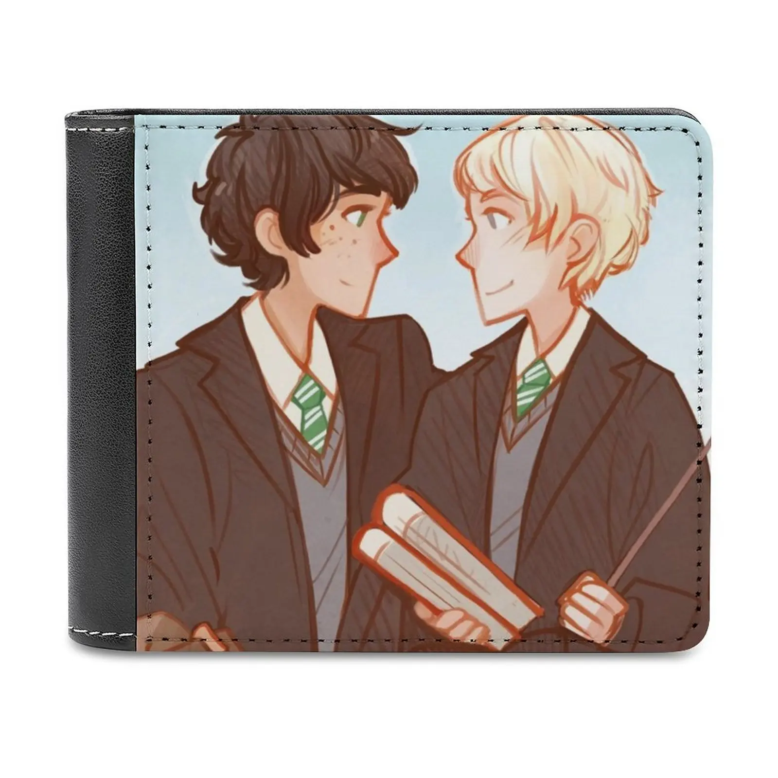 

Scorbus Men Wallet Pu Leather Short Male Purses Credit Card Wallet For Men Money Bag Scorpius Albus Cursed Child Elentori