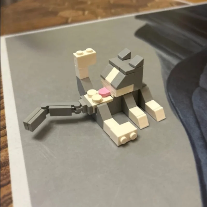 62 قطعة لعبة مكعبات بناء القط 4 ألوان لطيف سلسلة الطوب لتقوم بها بنفسك اللبنات الاطفال الدماغ تعزيز اللعب هدايا عيد ميلاد للأطفال