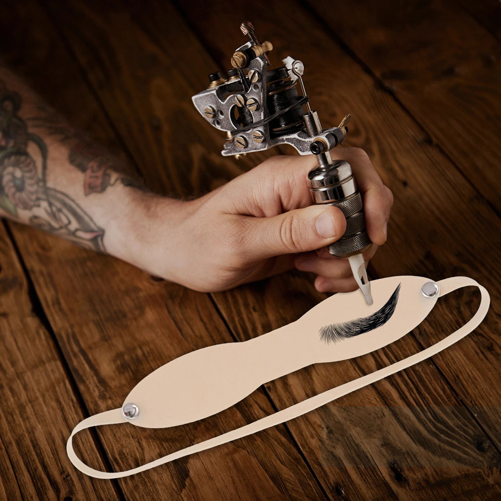 

10 шт., изношенная на голову для практики бровей, высокая имитация кожи, обучение рисованию бровей, искусственная кожа для начинающих, профессиональная практика