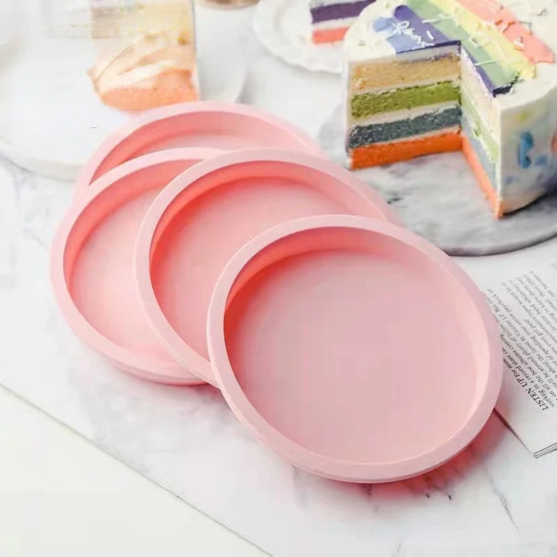 6-Zoll-Rundform aus Silikon für kleine Kuchen, Backform, Mousse, Fondant, Zylinderform für Gebäck, Dessert, Gelee, Großhandel