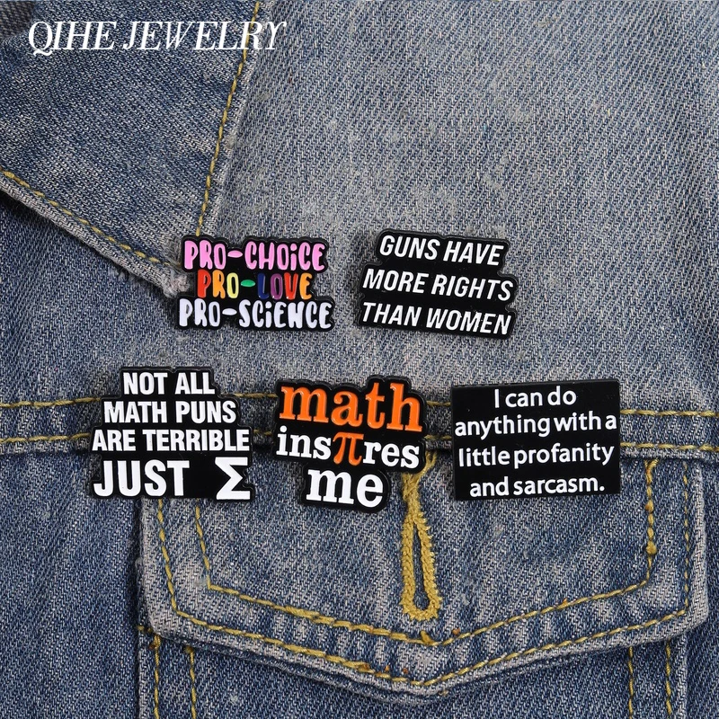 Pin de esmalte con símbolos de ciencia matemática: Solo el símbolo Σ me inspira. No todos los juegos de palabras matemáticos son horribles. Broche, insignia, joyería, regalos para amigos.