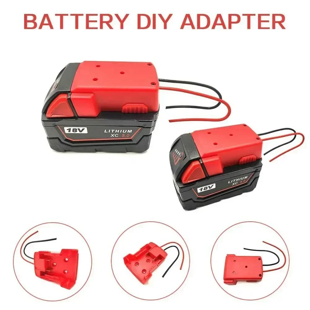 

For Soldering Converter Battery Adapter For 18V Tools Pratical 1x DIY Design From Form High Quality Nice 12AWG