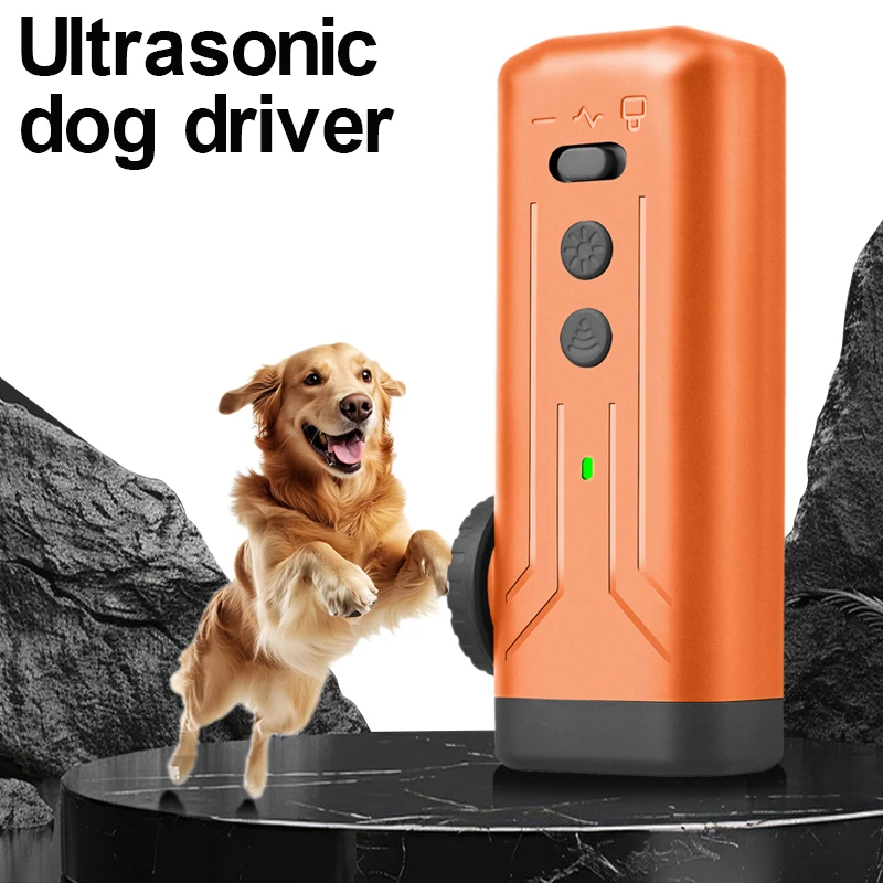 Large-Power Ultrasonic Anti-Bark Dog Repeller with Training & Flashlight Modes 23ft Range No More Barking Indoor/Outdoor Use Hum