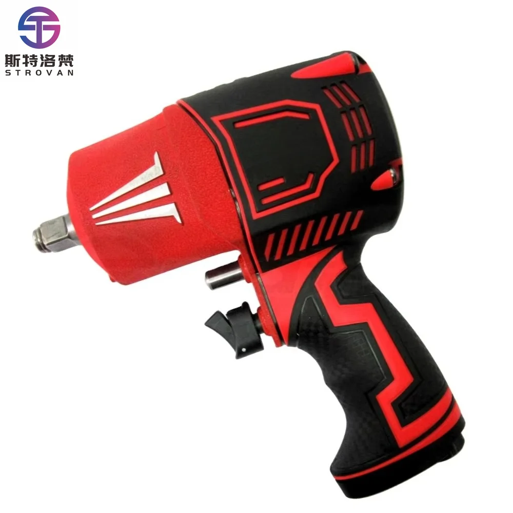 1/2" Inch Air Impact Wrench Drive Twin Hammer Pneumatic Tool One Hand Operation Car Tire Repair