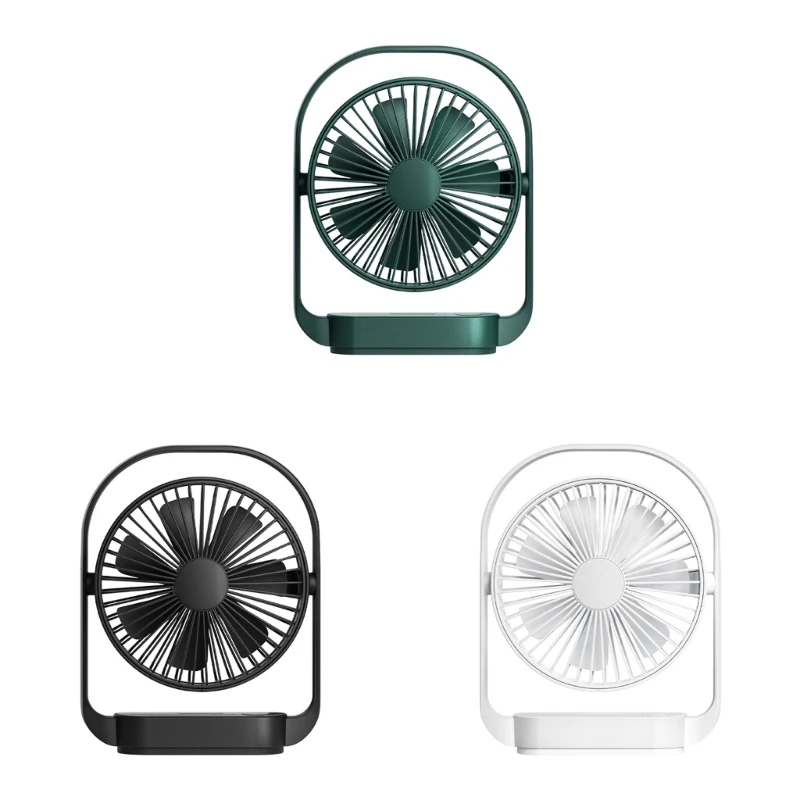 

Outdoor Desk Fan Desktop Table Fan USB Desk Fan Table Cooling Fan with LED 918D