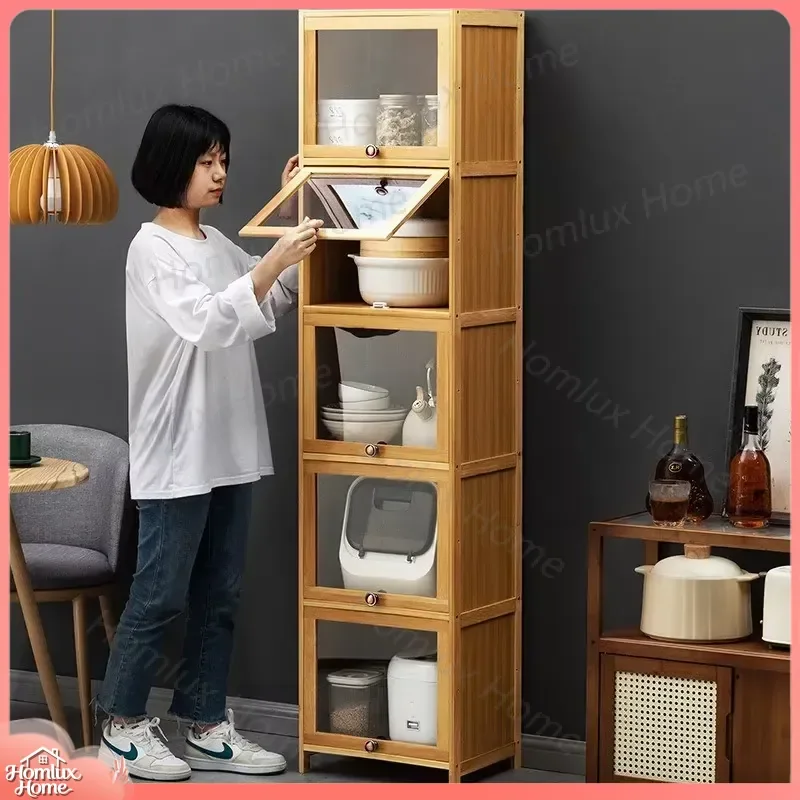 Kitchen Cabinet Organizer Storage Shelf for Living Room Sideboard Bathroom Bedroom Home Organization System Adjustable