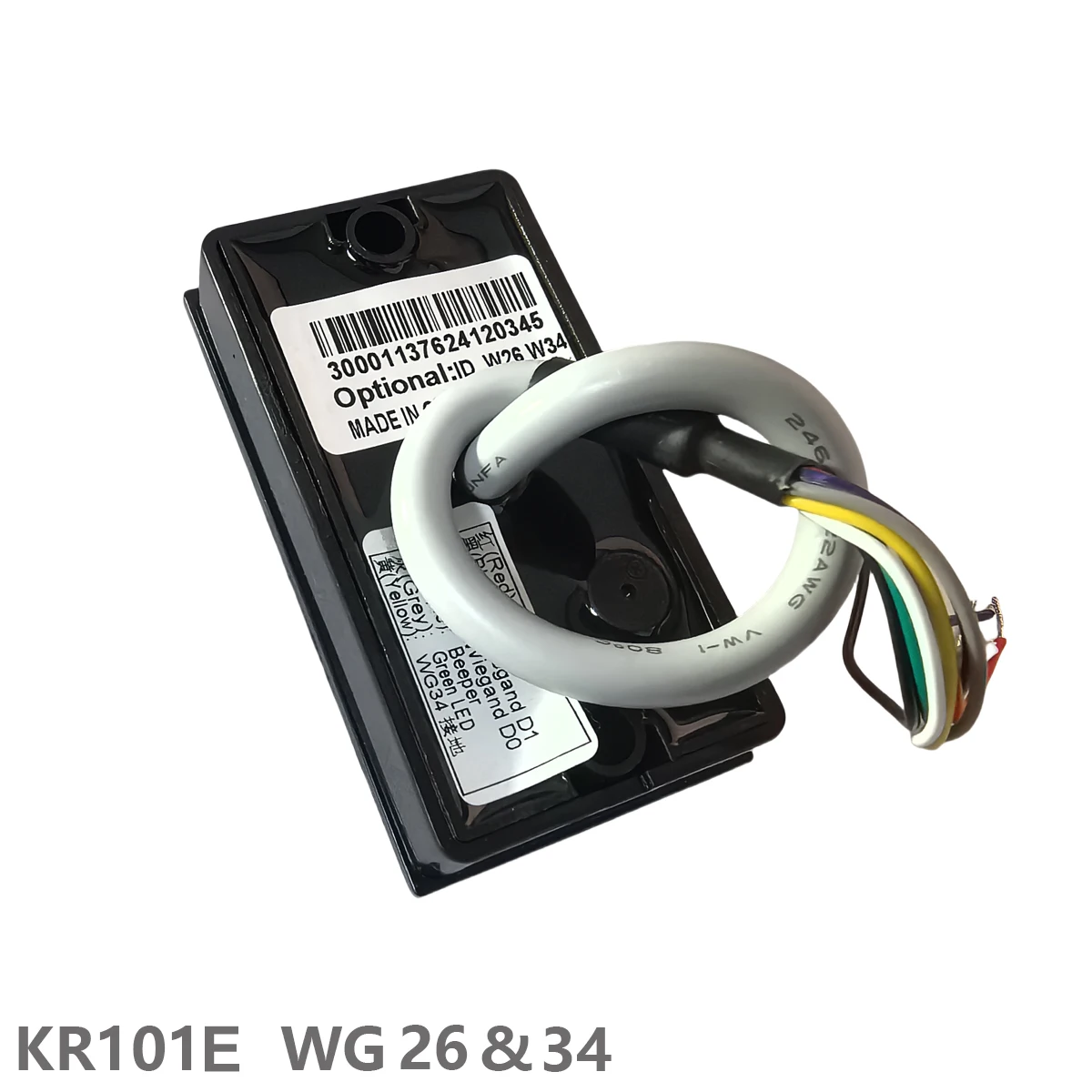 Sistema de Control de acceso de puerta, lector de tarjetas esclavo, KR101E, KR101M, KR300, Wiegand, 26, 34, RFID, 125Khz, IC, 13,56 mhz